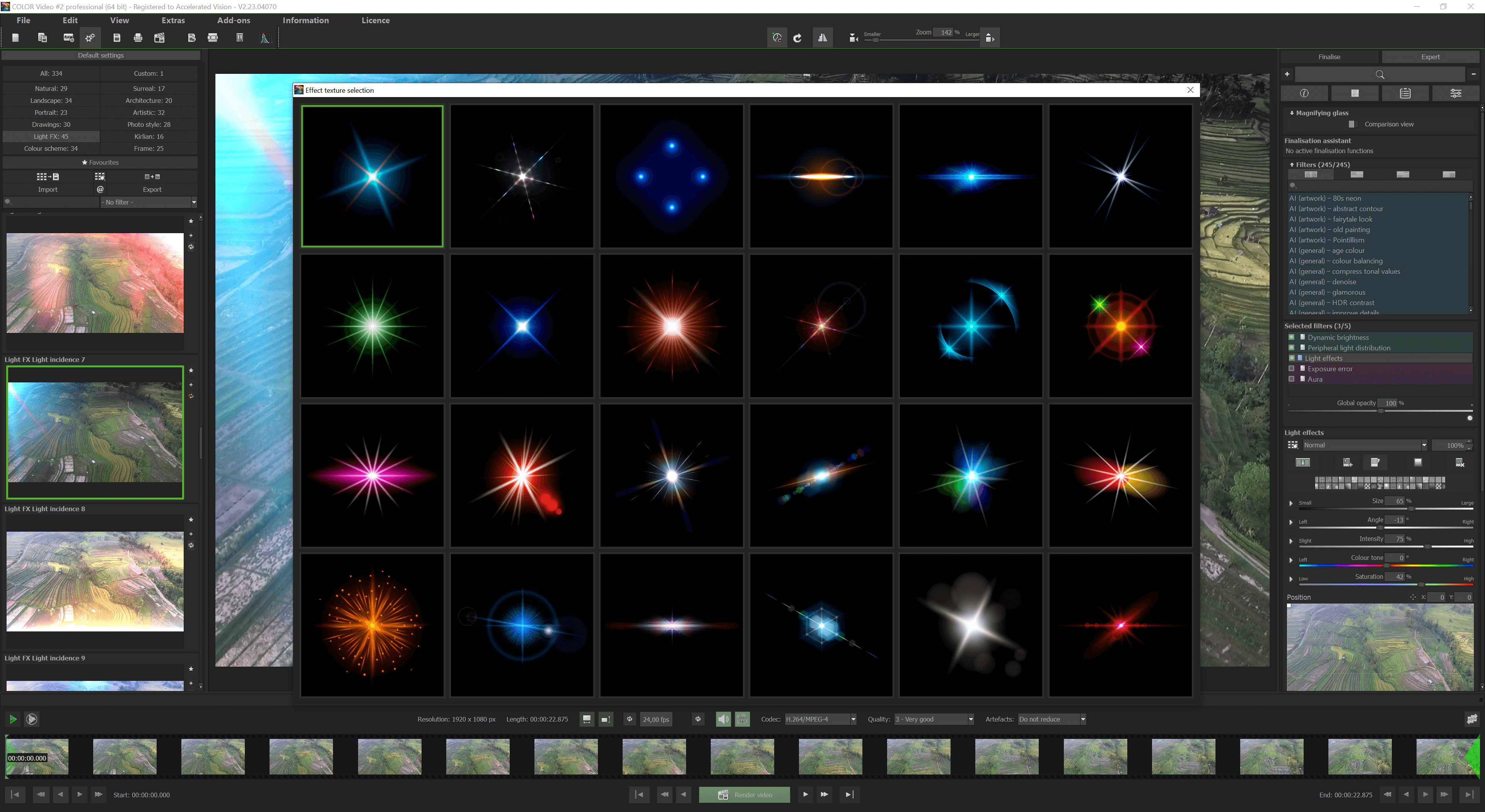 COLOR Video #2 professional - Expert mode 