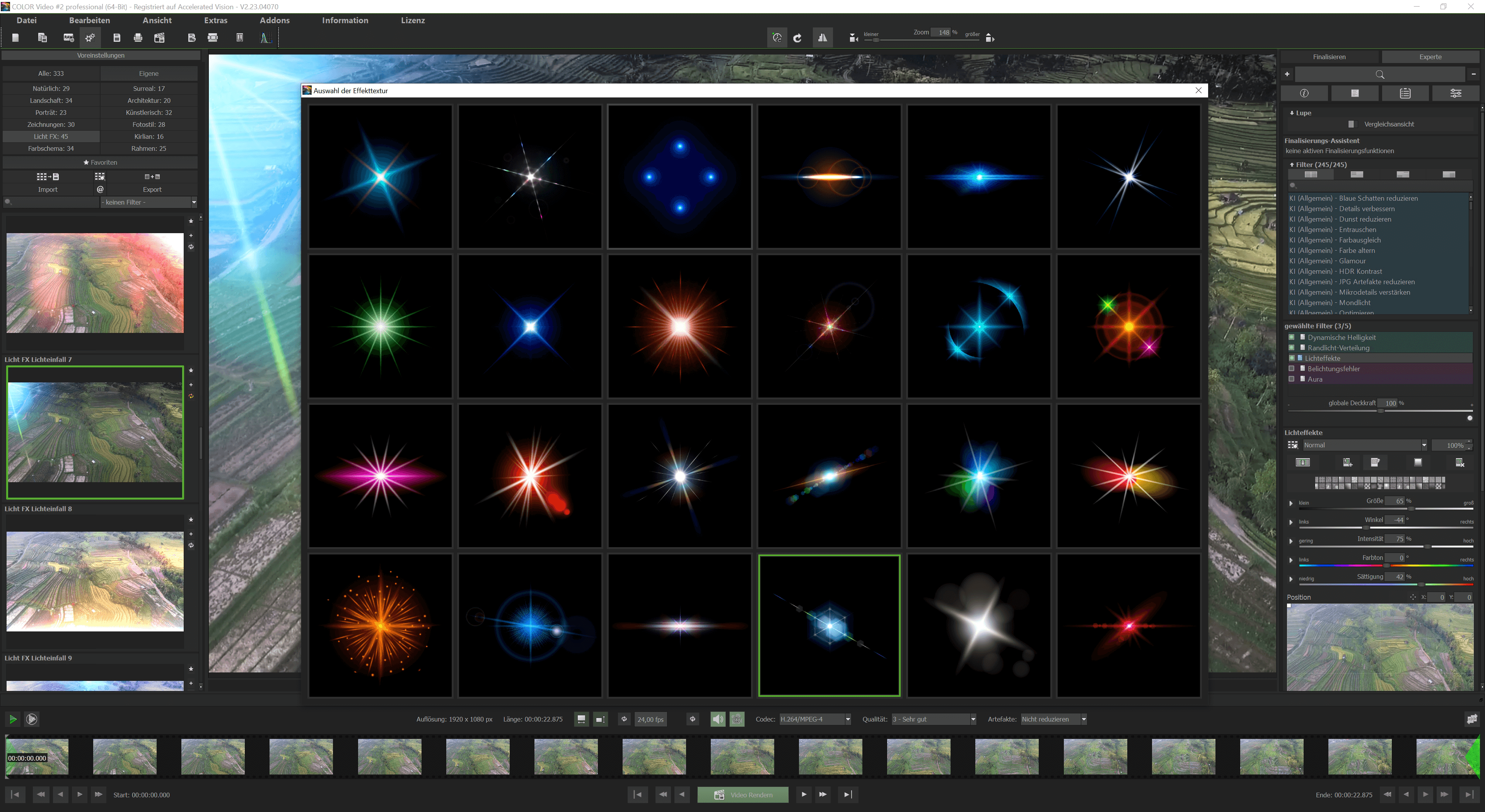 COLOR Video #2 professional - Expert mode