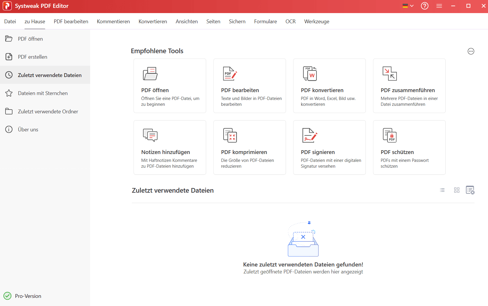 Systweak PDF Editor Pro - Start