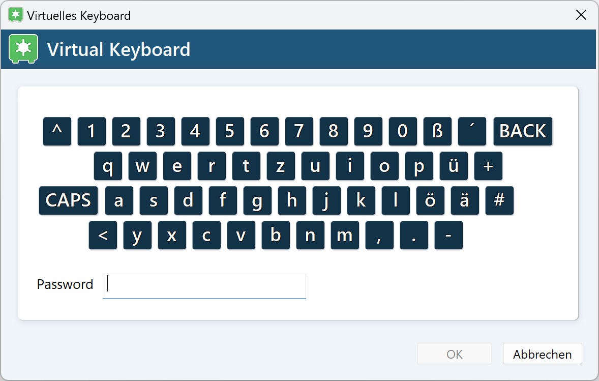 Data Safe - Keyboard