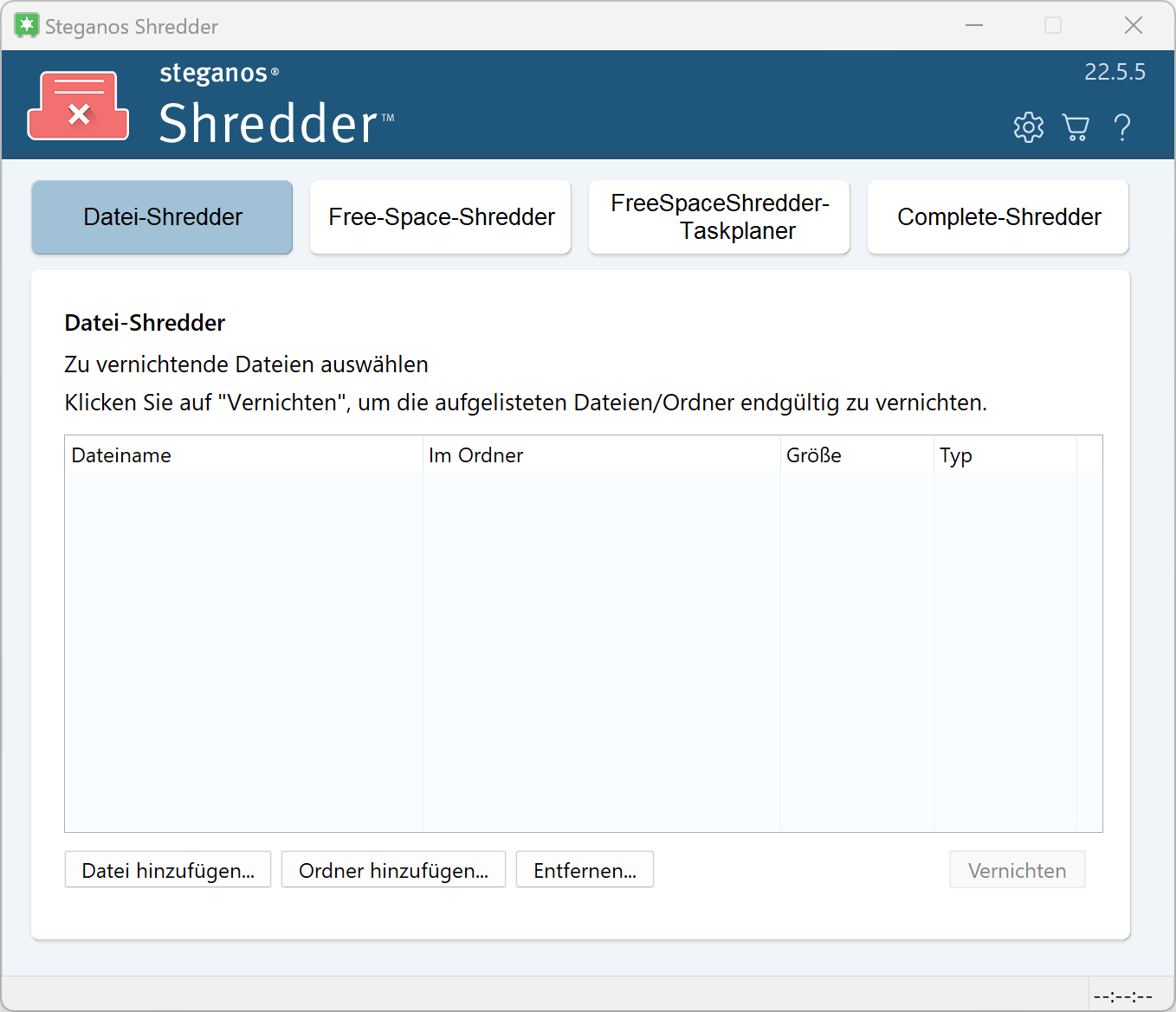 Data Safe - Shredder