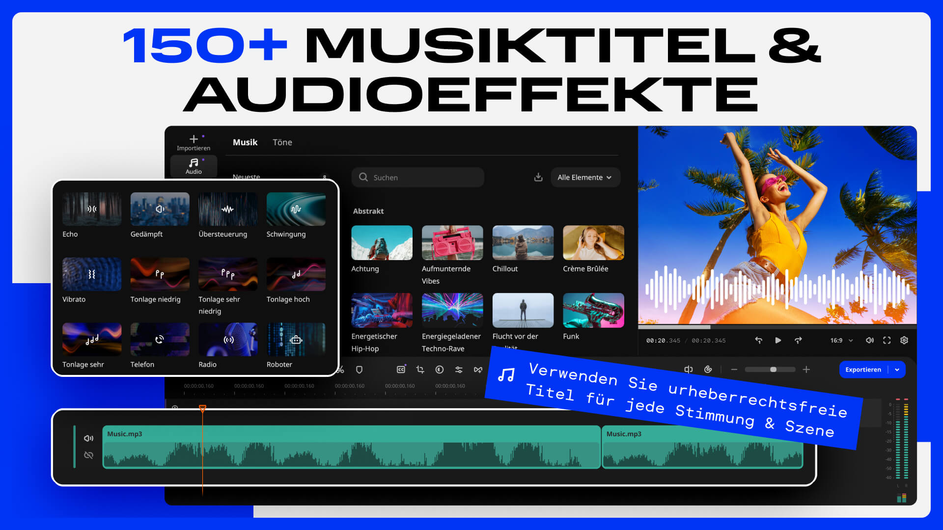 Movavi Video Editor 2026 - Audioeffekte