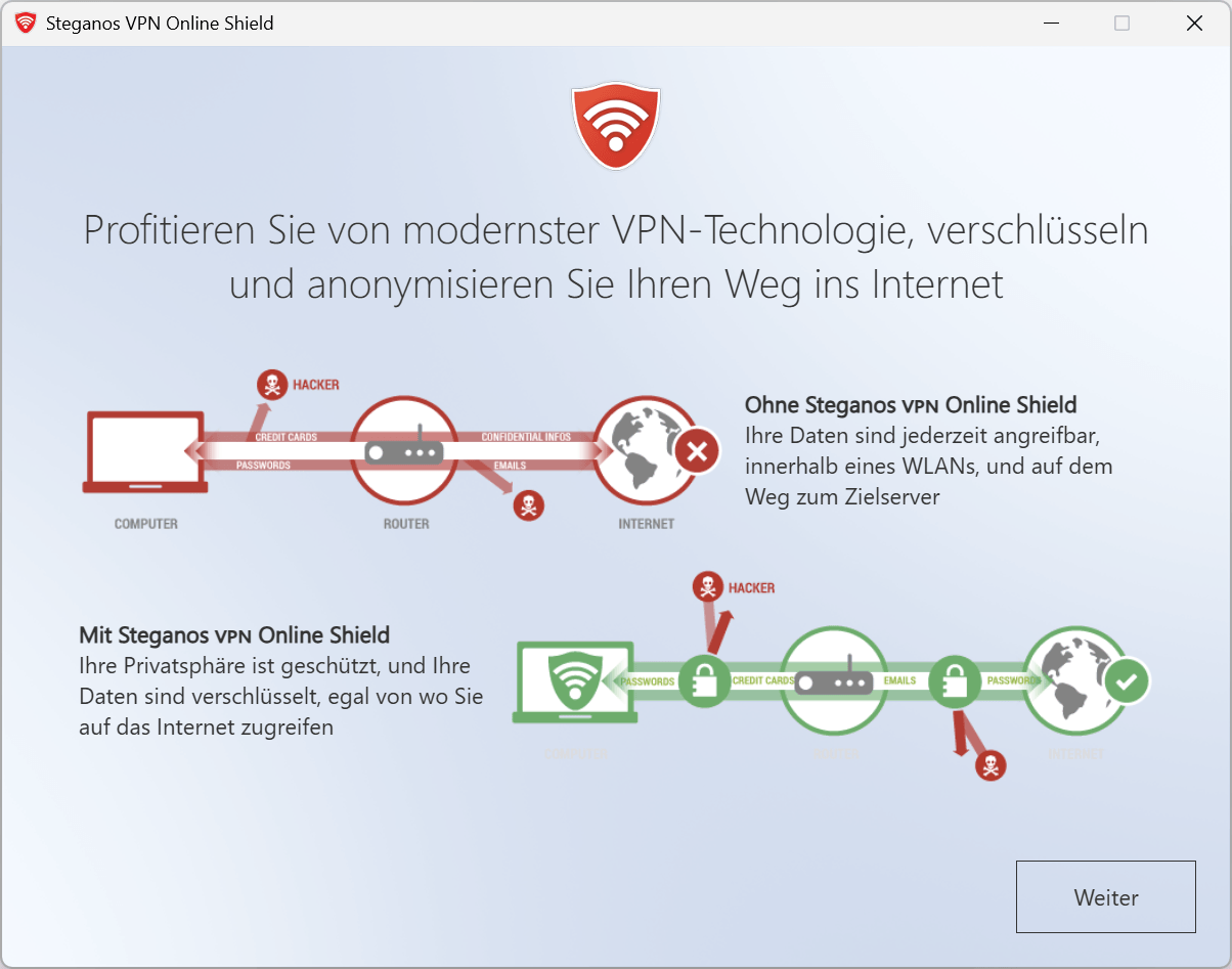 VPN Online Shield - Verschlüsseln