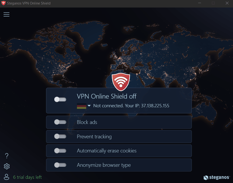 VPN Online Shield - Start dark