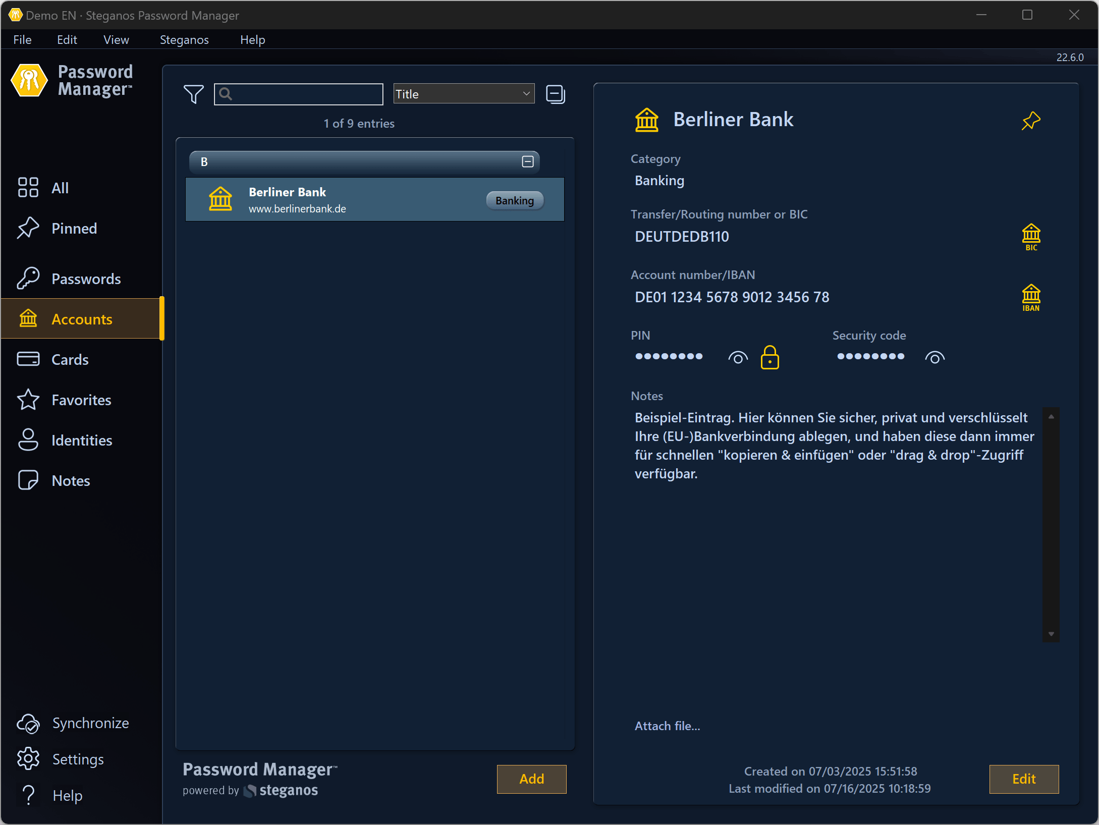 Privacy Suite - Accounts