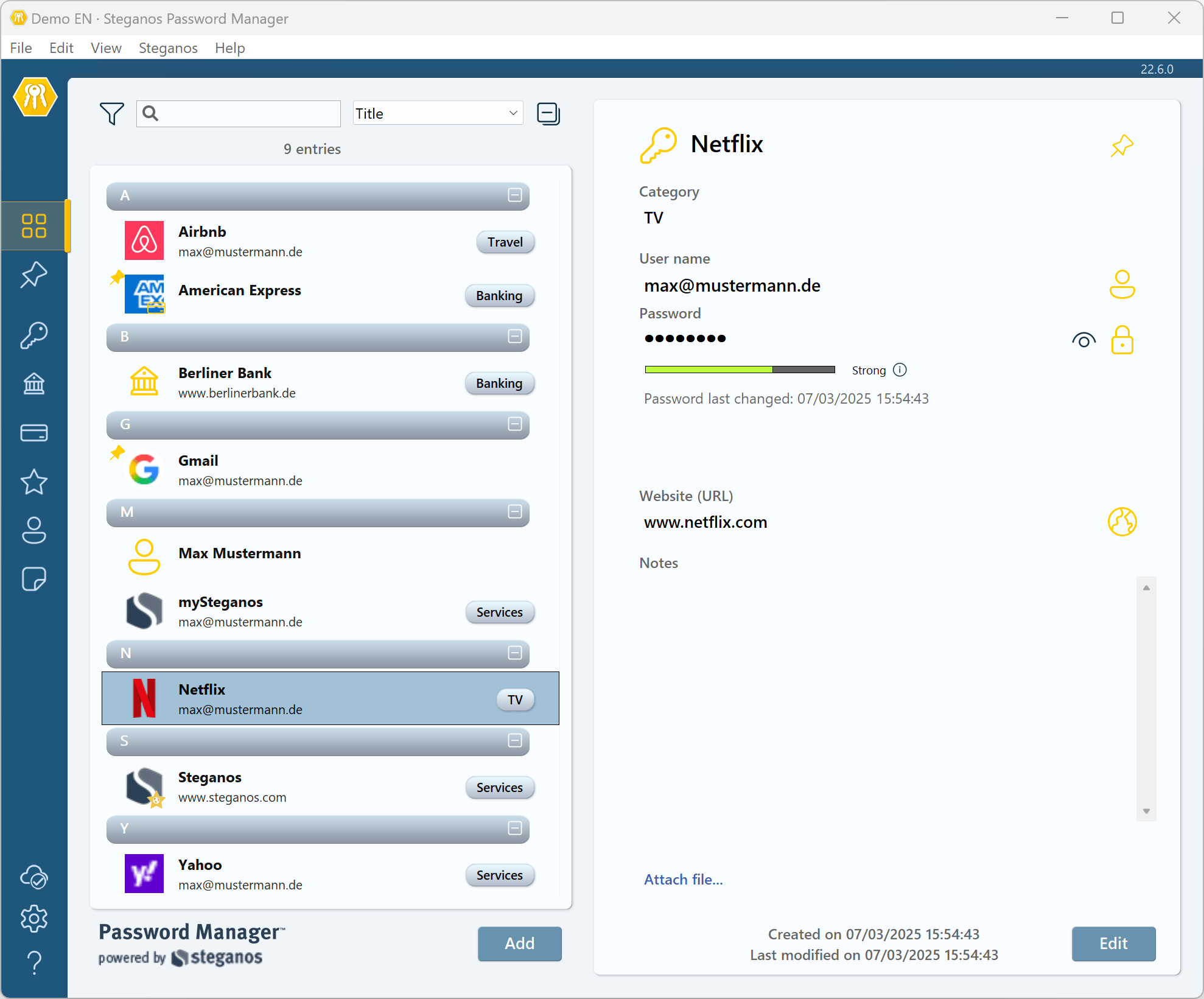 Privacy Suite - Password light