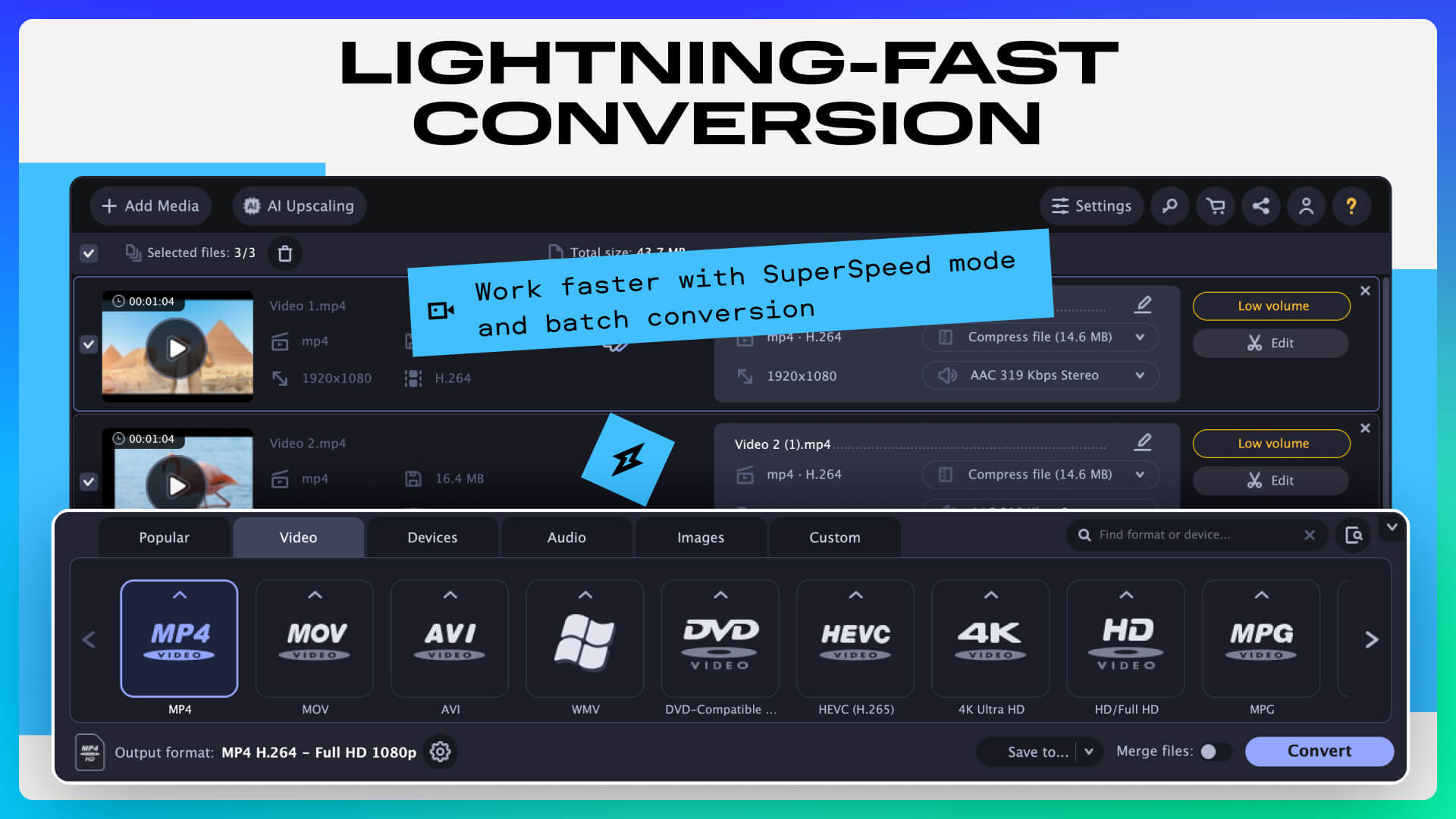 Movavi Video Suite 2026 - Conversion