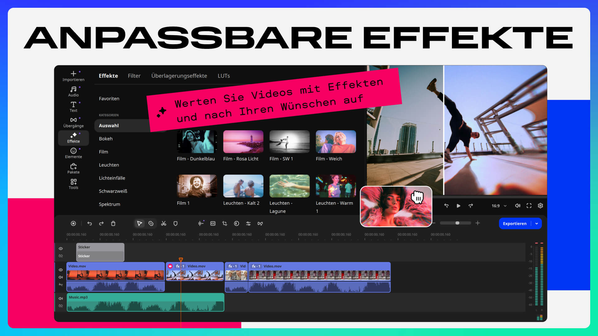 Movavi Video Suite 2026 - Effekte