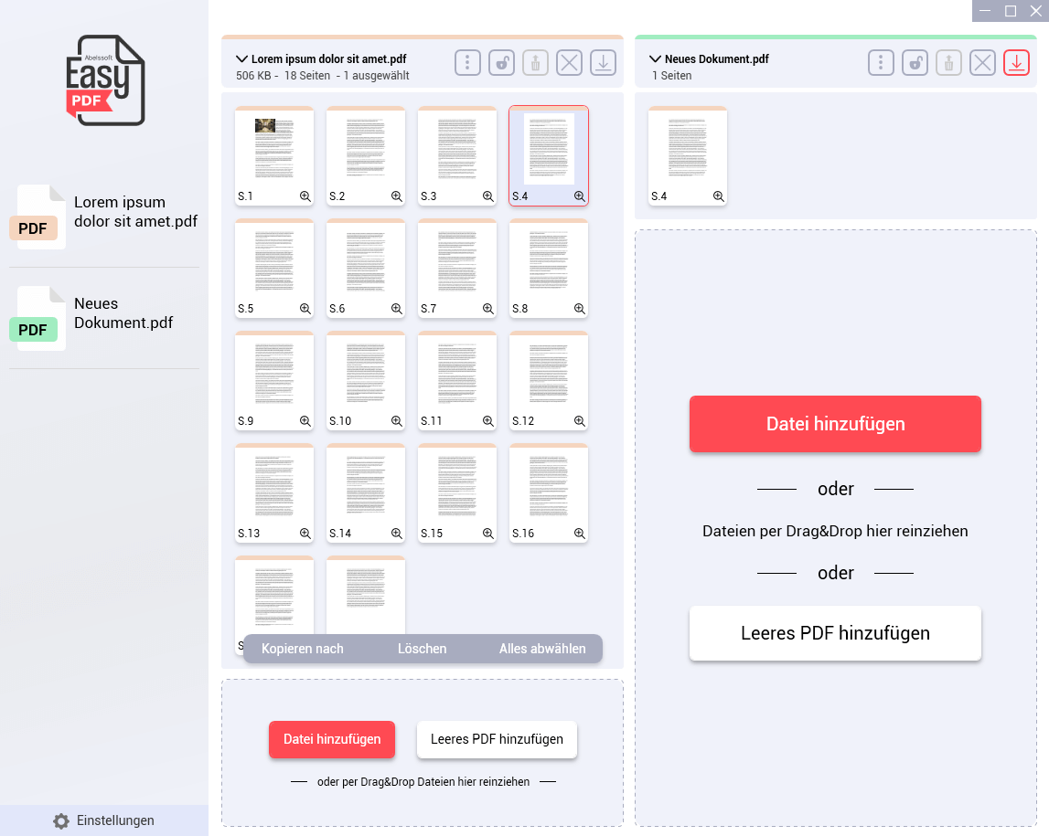 EasyPDF 2026 - Hinzufügen