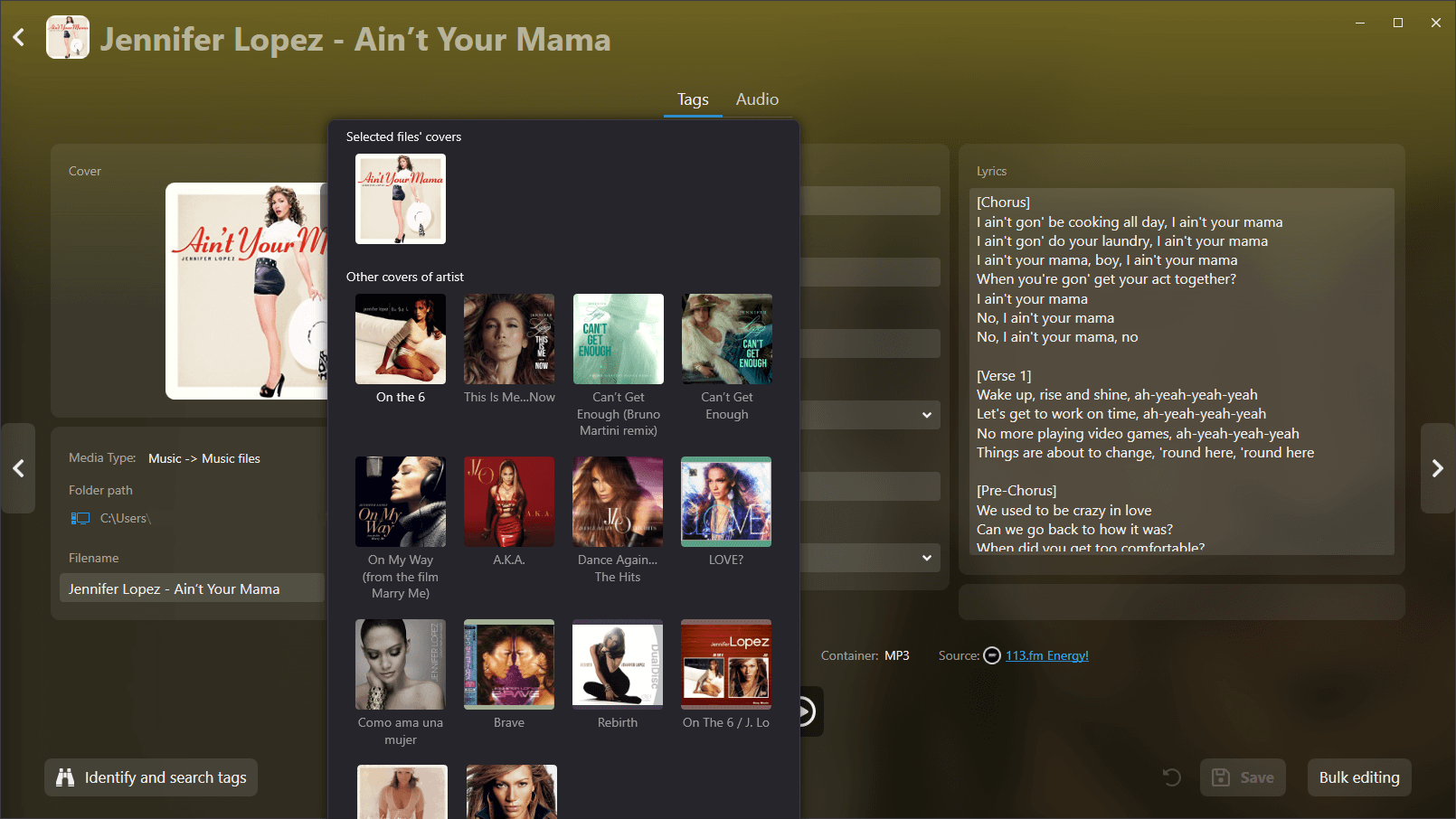 Audials Music 2025 - Audio edit