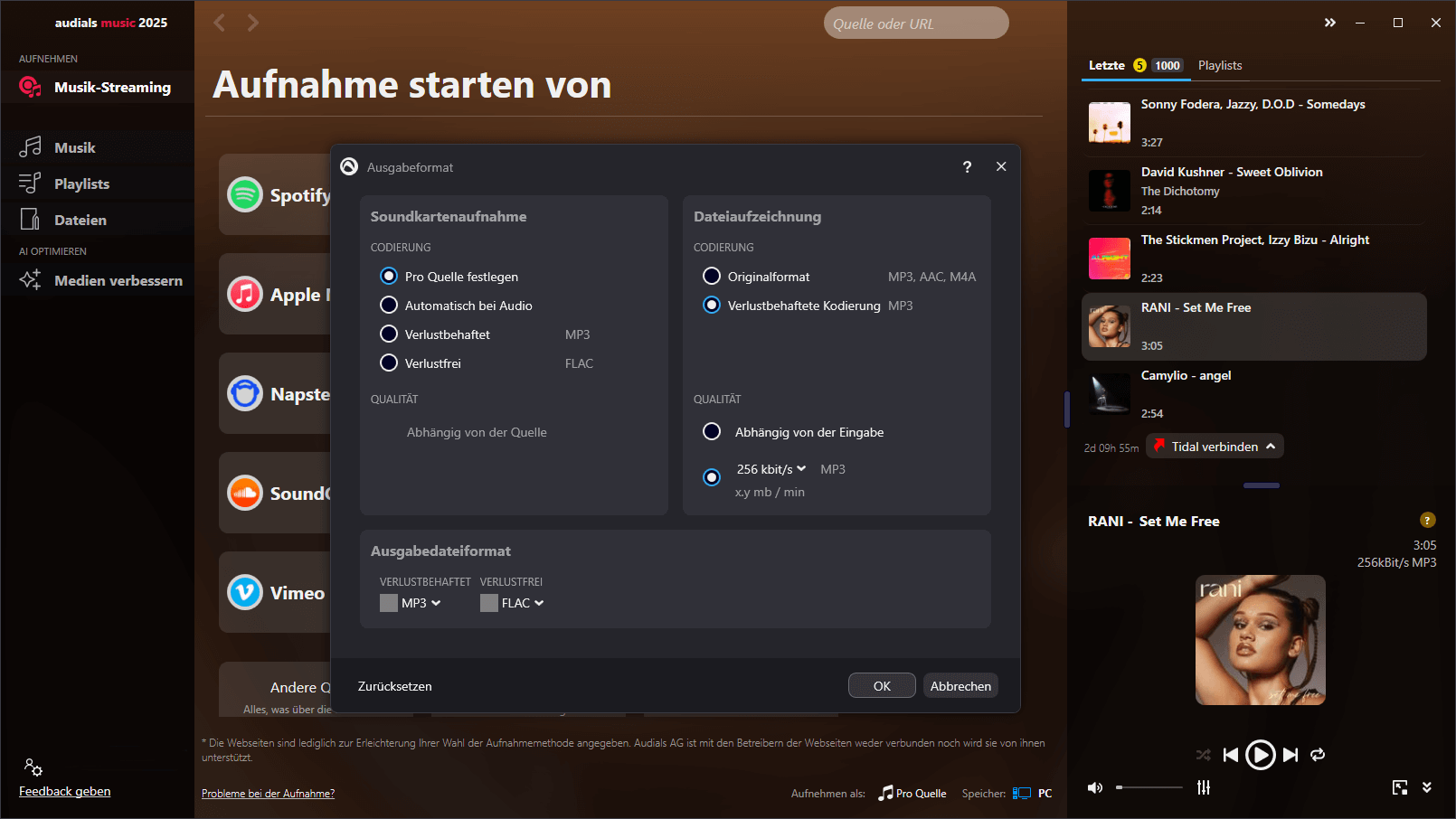 Audials Music 2025 - Qualität