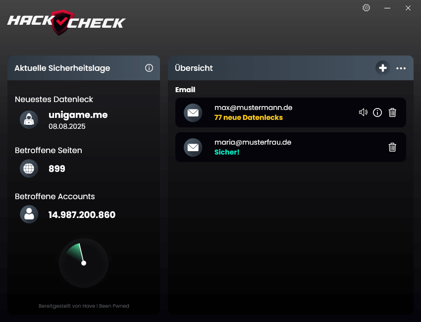 Abelssoft HackCheck 2026 - Suche