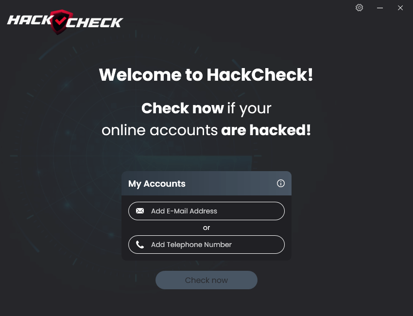 Abelssoft HackCheck 2026 - Start