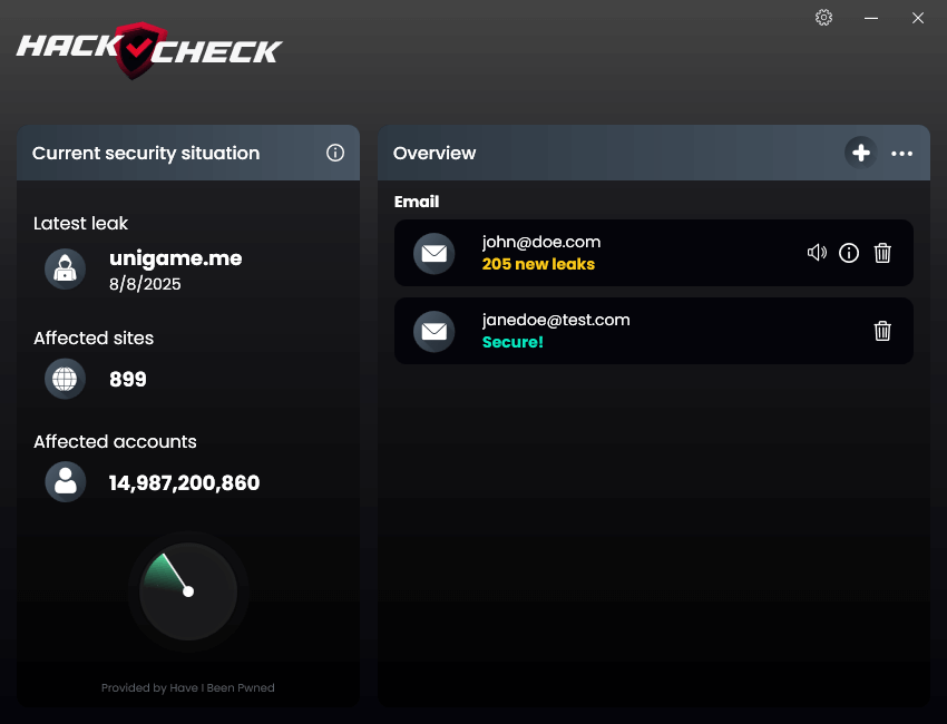 Abelssoft HackCheck 2026 - Overview