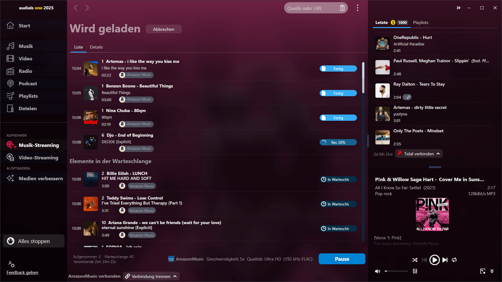 Audials One 2025 - Musik streaming 
