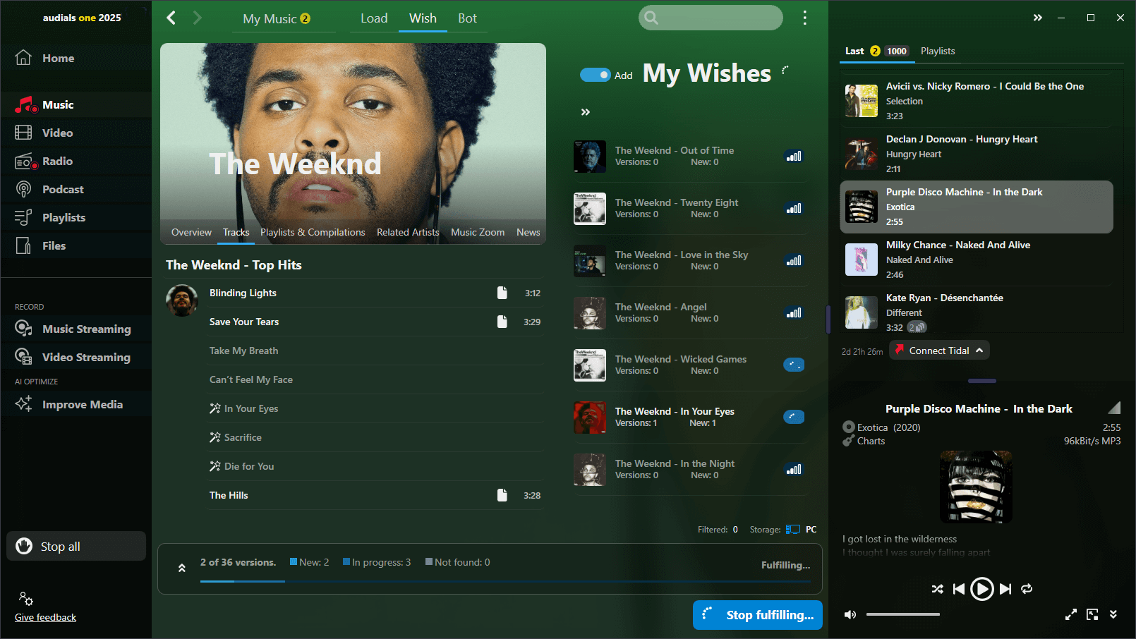Audials One 2025 - Music wish 