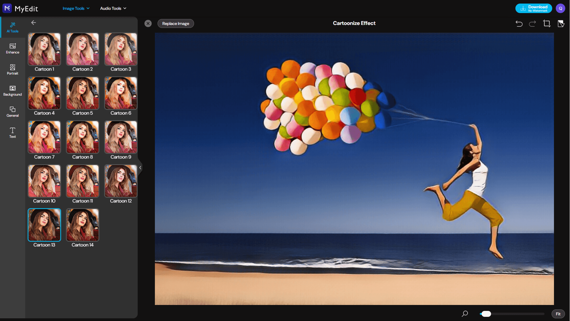 Cyberlink MyEdit Image Pro - Effect cartoon