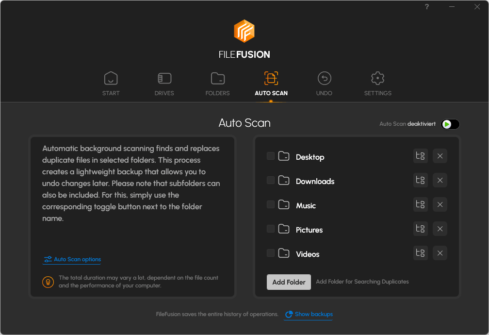 Abelssoft FileFusion 2026 - Auto Scan