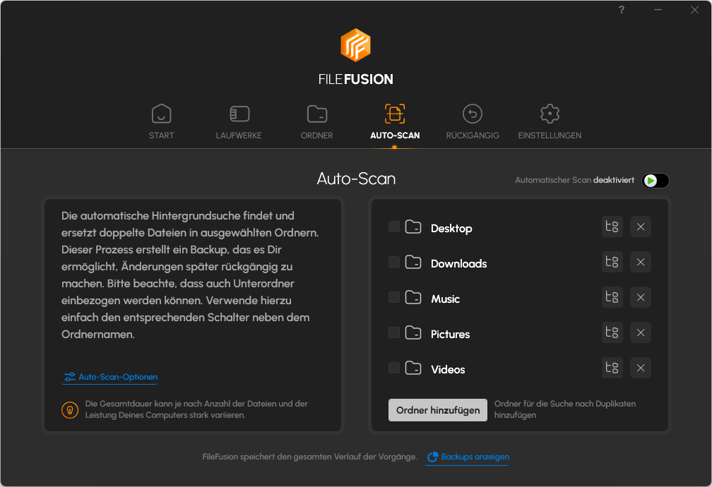 Abelssoft FileFusion 2026 - Auto-Scan