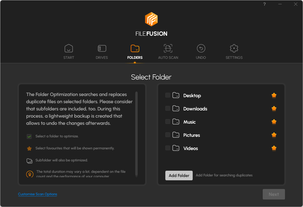 Abelssoft FileFusion 2026 - Select Folder