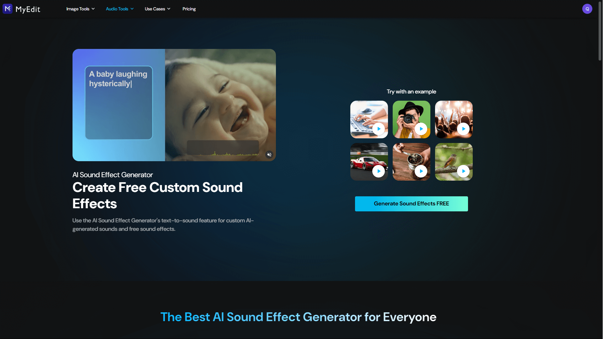 Cyberlink MyEdit Audio - Sound generator