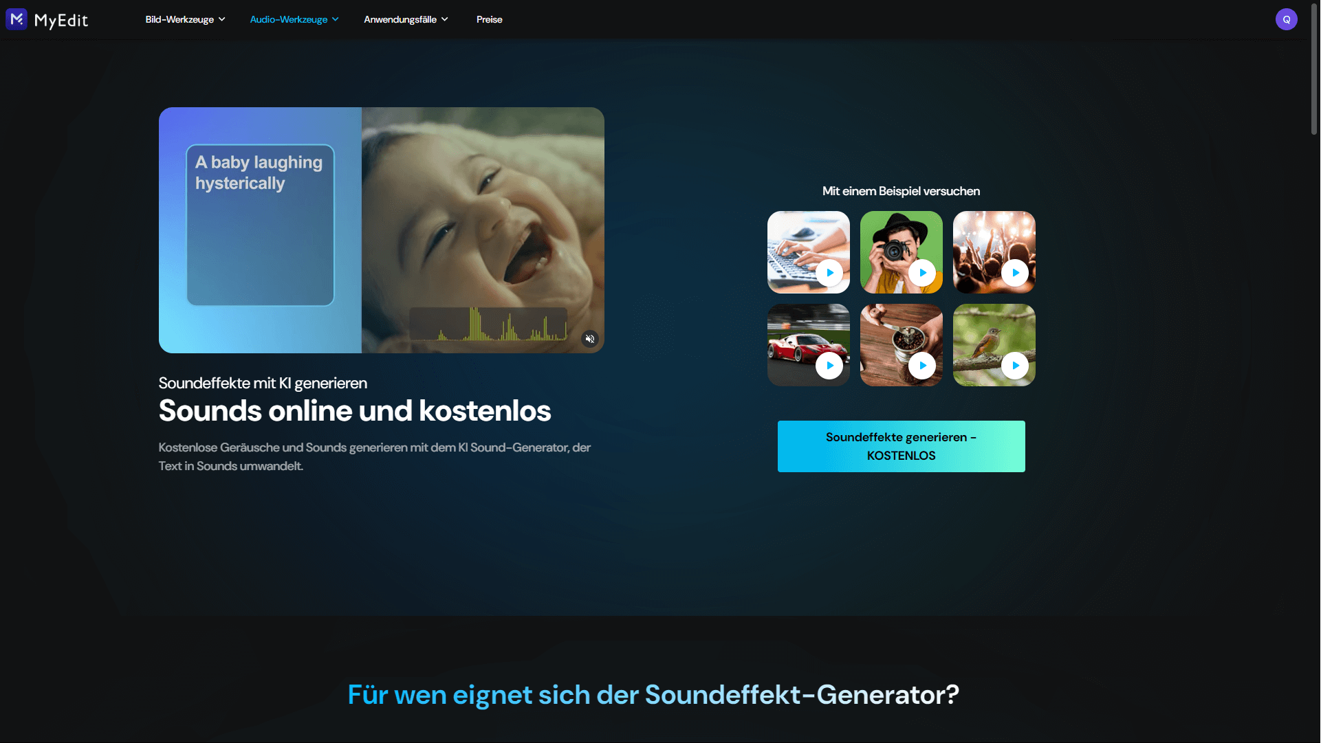 Cyberlink MyEdit Audio - Sound Generator 