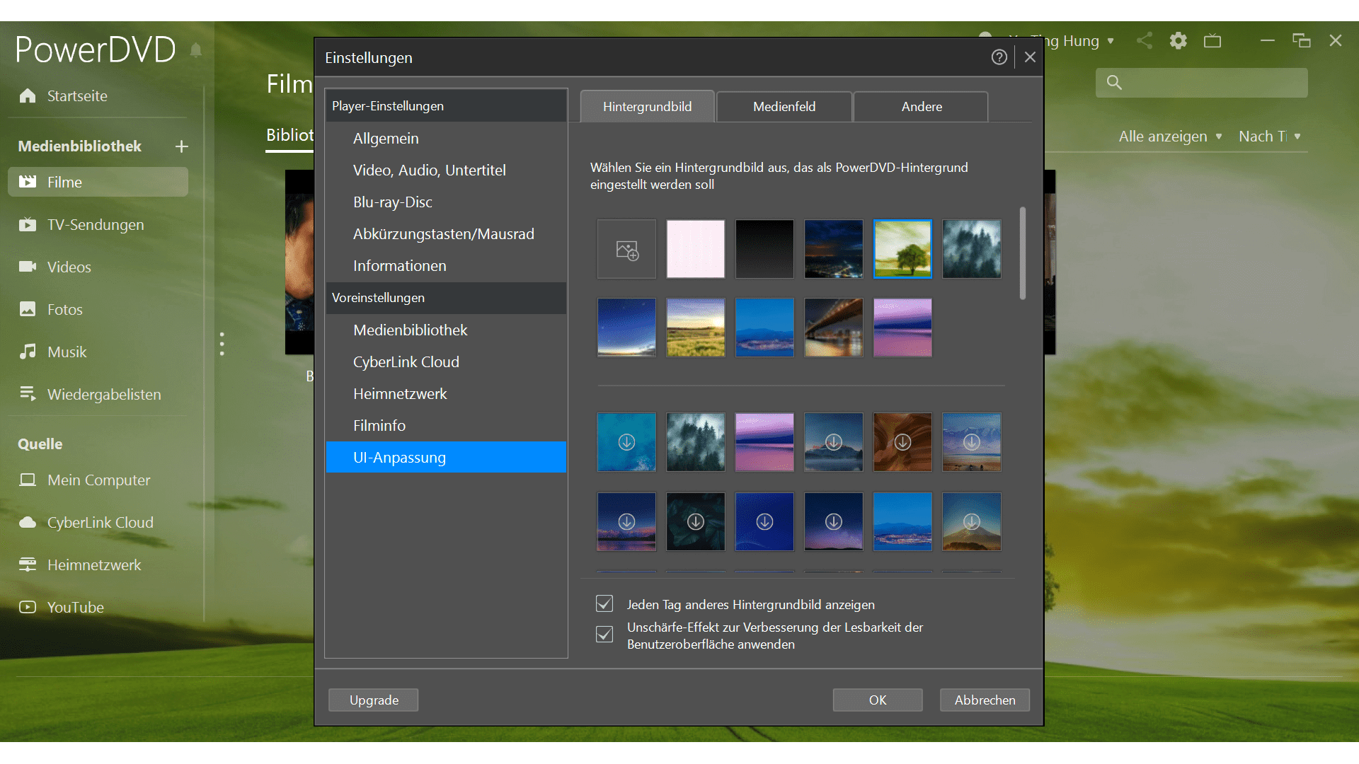 Cyberlink PowerDVD 23 - Einstellungen