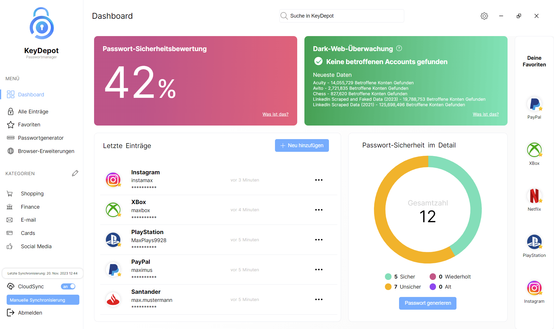 KeyDepot 2026 - Dashboard