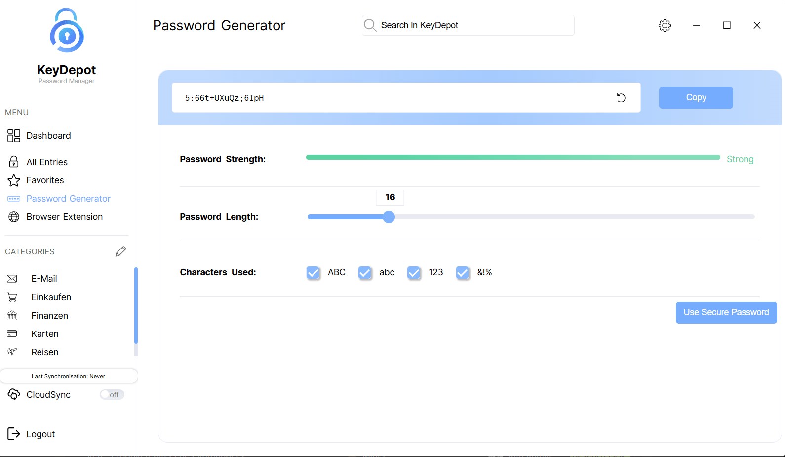 KeyDepot 2026 - Password Generator