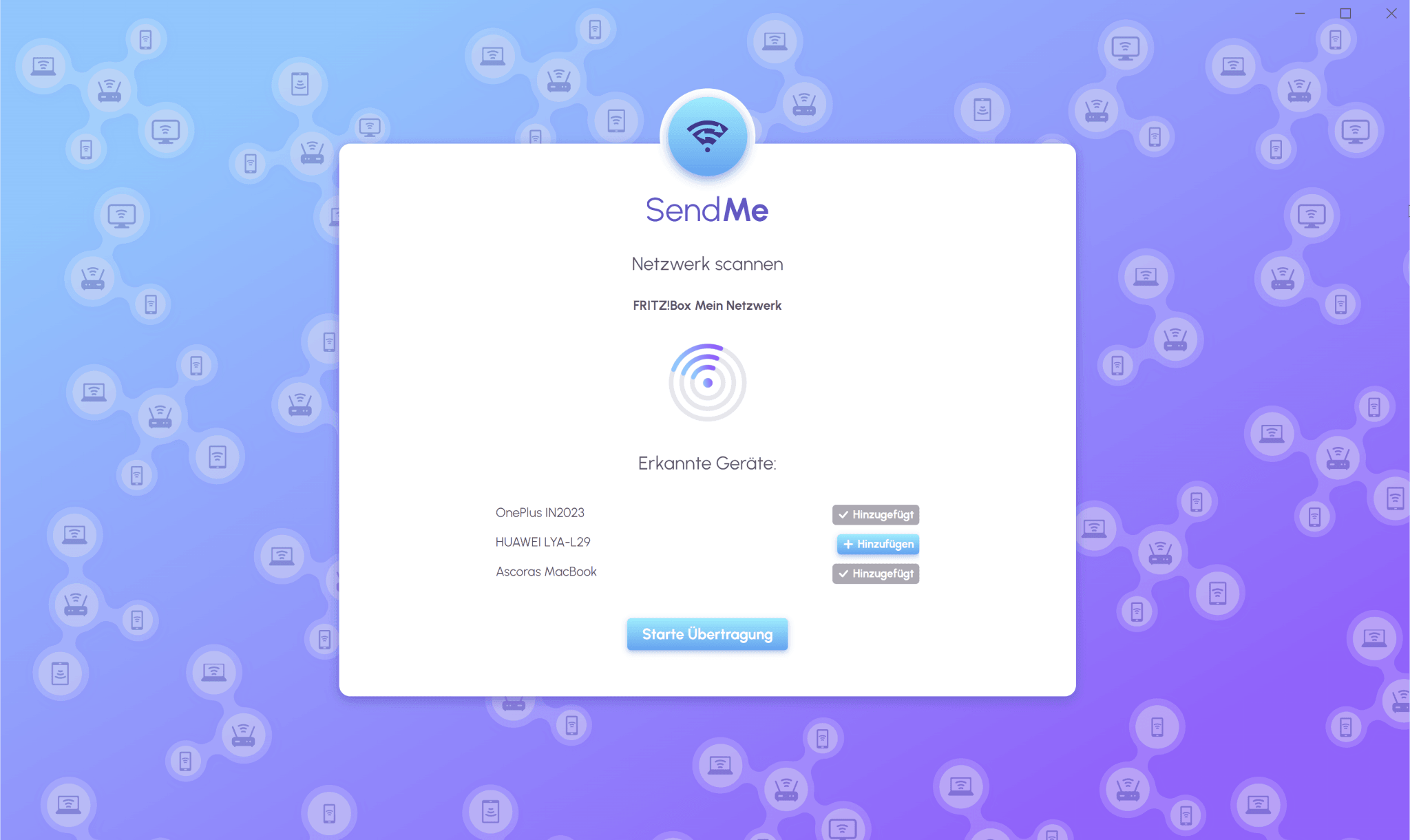 SendMe 2026 - Scannen