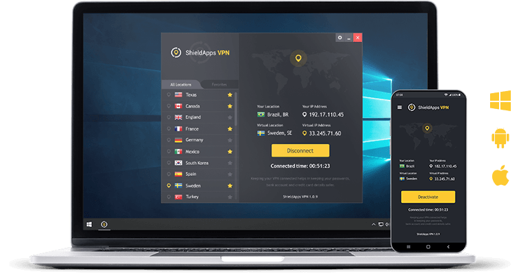 ShieldApps VPN - Home