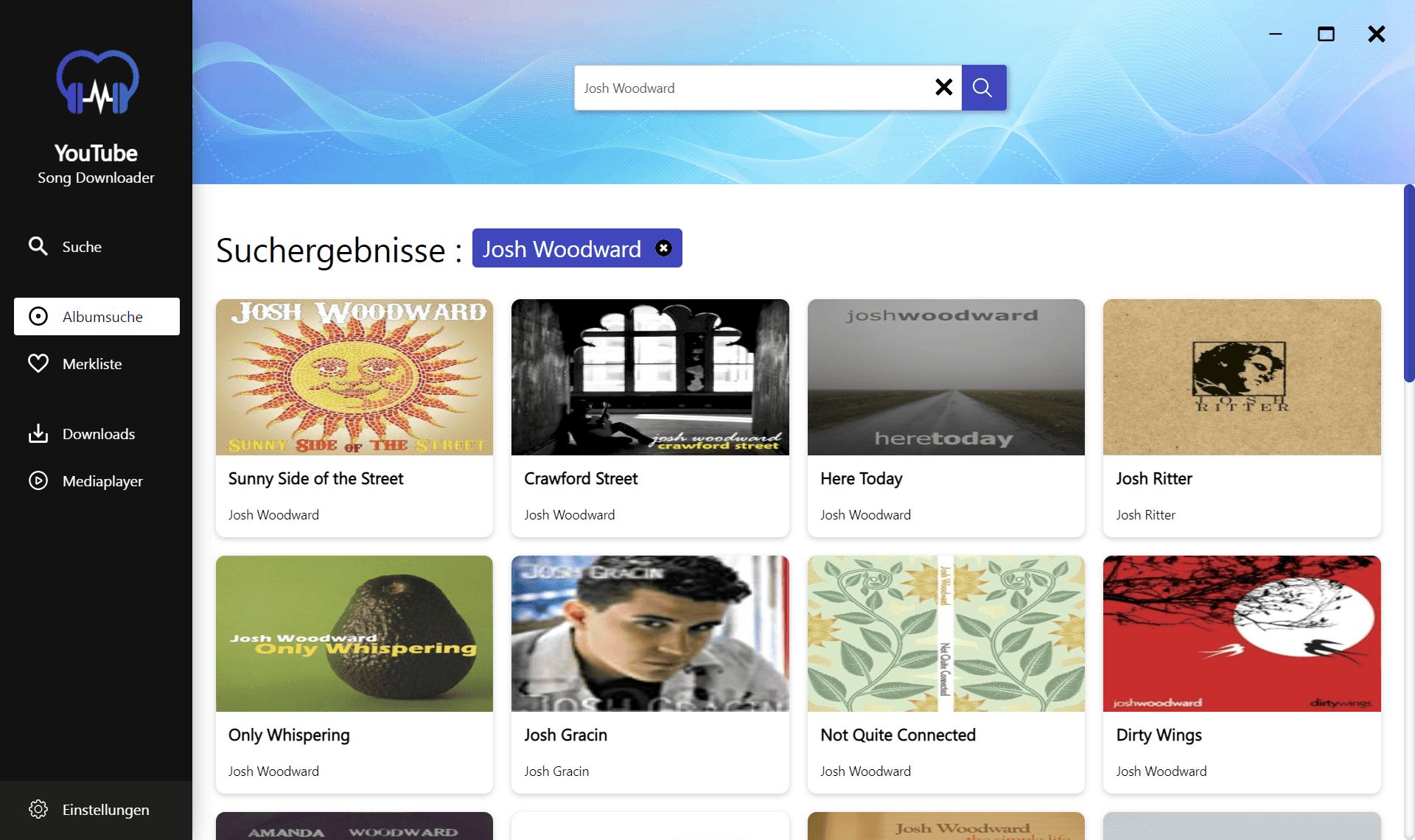 Abelssoft YouTube Song Downloader - Ergebnisse