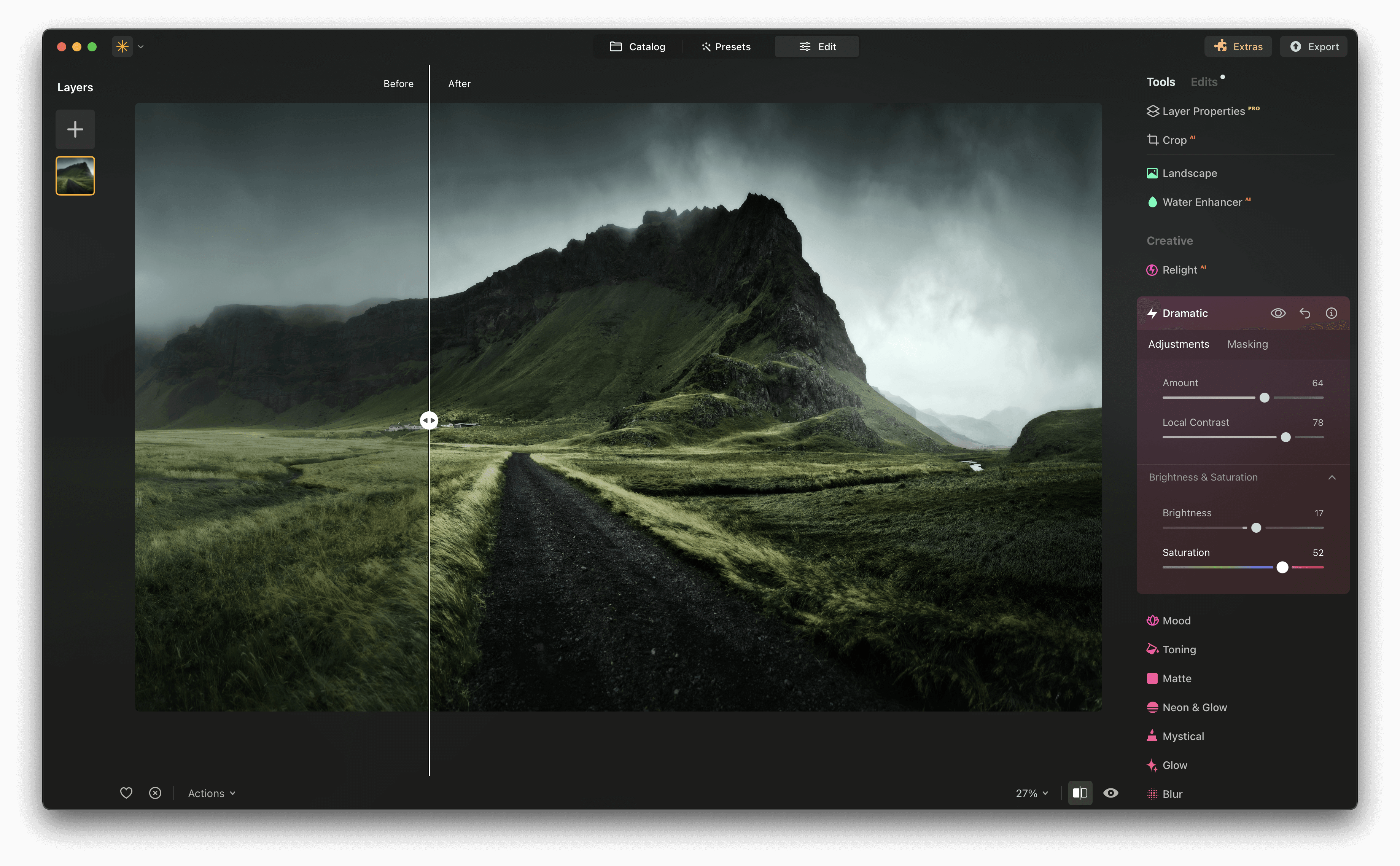 Skylum Luminar Neo - Edit