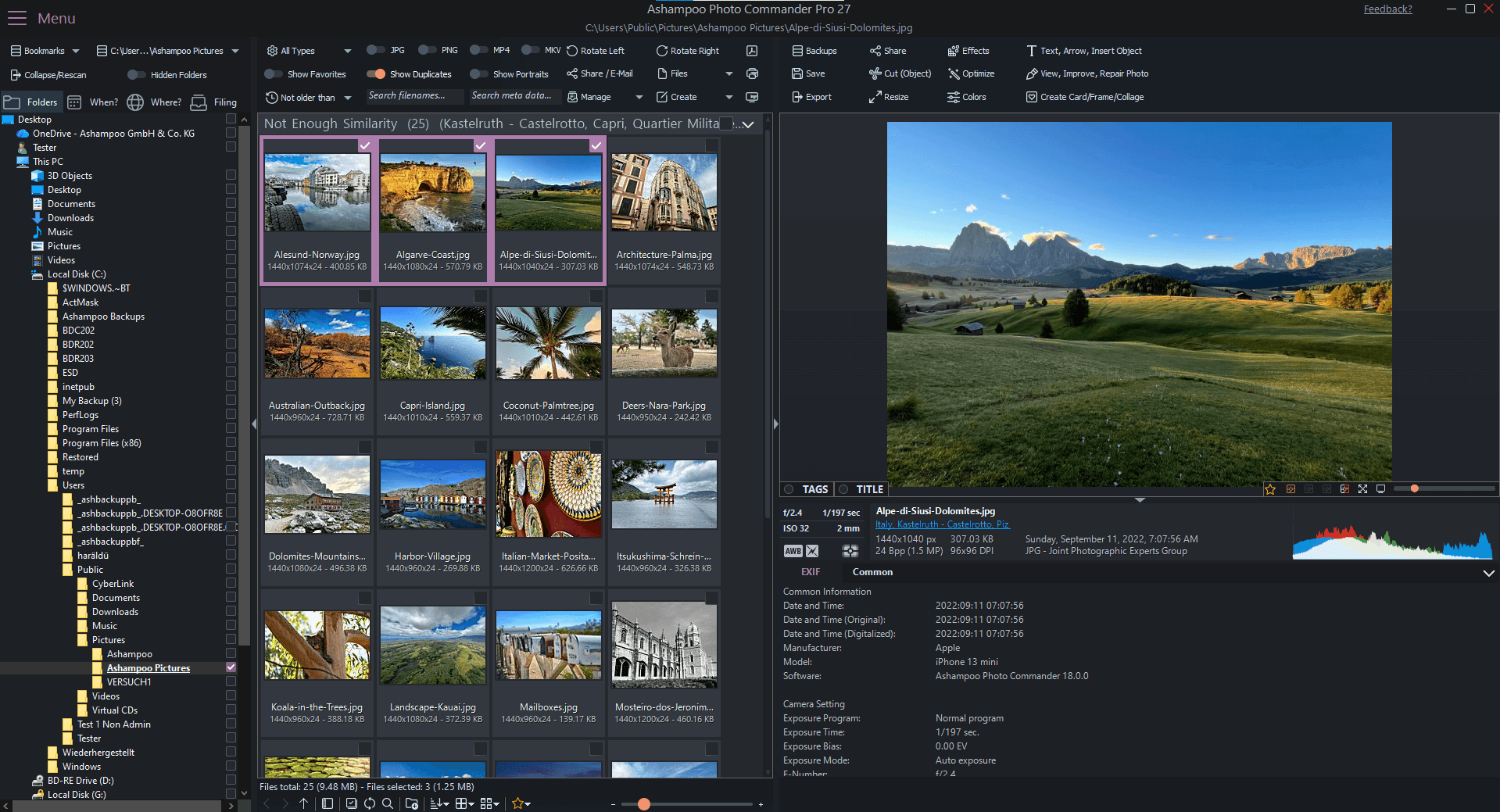 Ashampoo® Photo Commander Pro 27 - Dublicate finder 