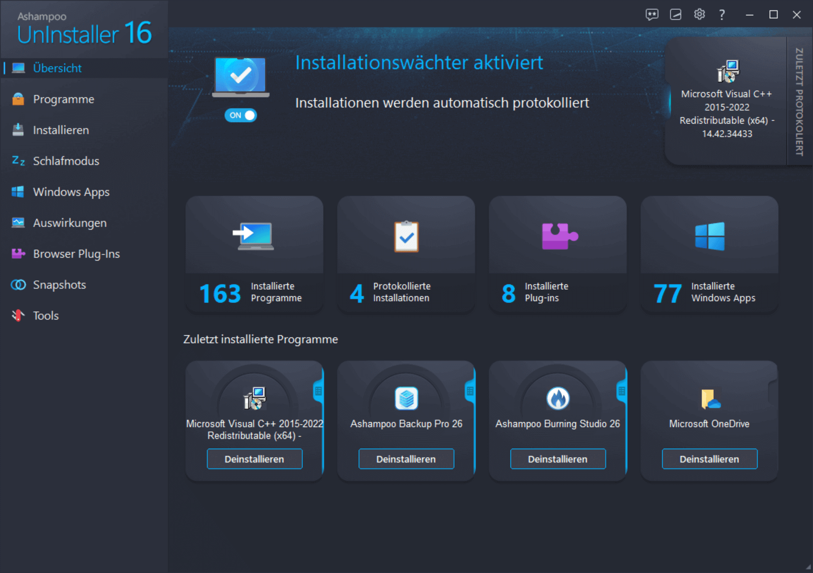 Ashampoo® UnInstaller 16