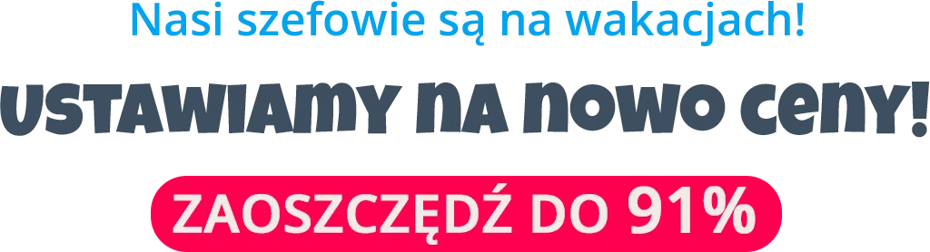 Nasi szefowie są na wakacjach! Dzisiaj TNIEMY ceny!