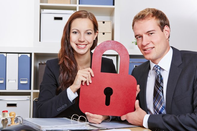 Just holding a red padlock: Useless once your data is gone