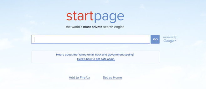 Startpage is Google without curiosity
