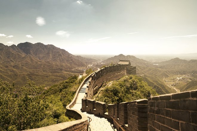 Bereit zum Sprung über die Chinesische Mauer