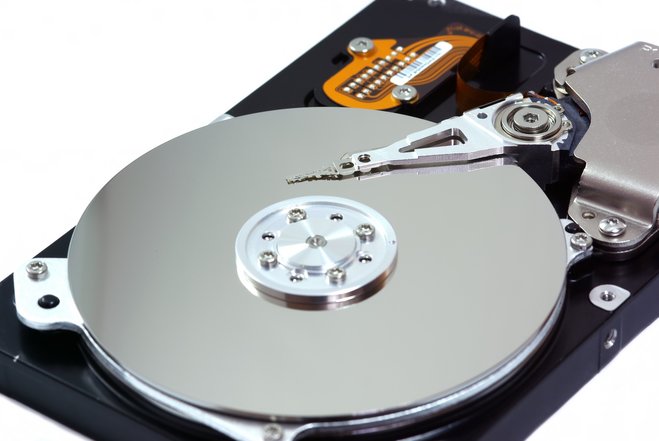 Precious and fragile – a hard disk drive.