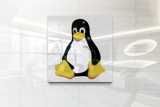 Tux der Pinguin, das niedliche Linux-Maskottchen