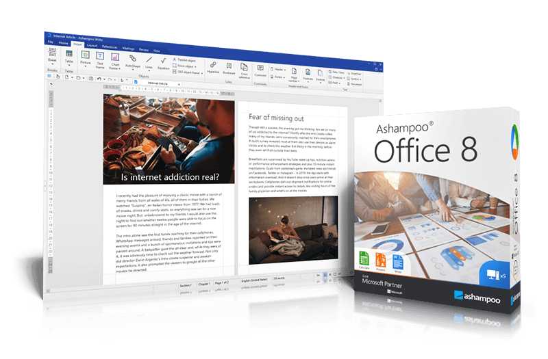 Ashampoo® Office 8 - The genuinely compatible Office alternative