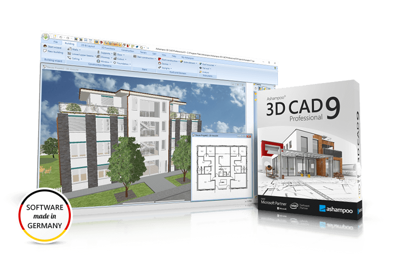 Ashampoo® 3D CAD Professional 9 - The CAD solution: Plan, design and calculate