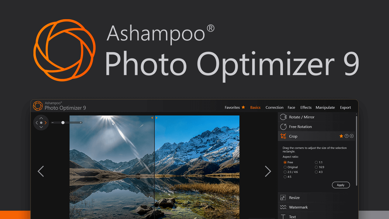 for iphone instal Ashampoo Photo Optimizer 9.4.7.36