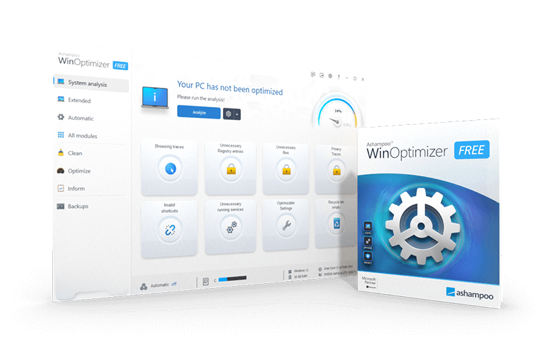 Ashampoo WinOptimizer Free – Best Optimization Software & Registry Cleaner  - Ashampoo®