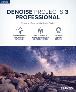Franzis DENOISE projects 3 professional