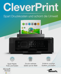 Put an end to the waste of ink! CleverPrint reduces printing costs by up to 50%!