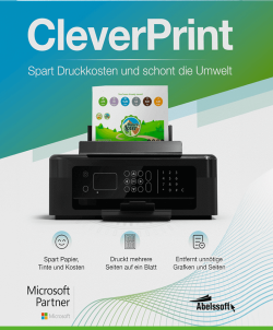 Put an end to the waste of ink! CleverPrint reduces printing costs by up to 50%!
