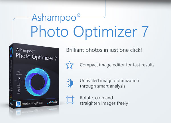 Ashampoo Photo Optimizer 7 - Brilliant photos in just one click!