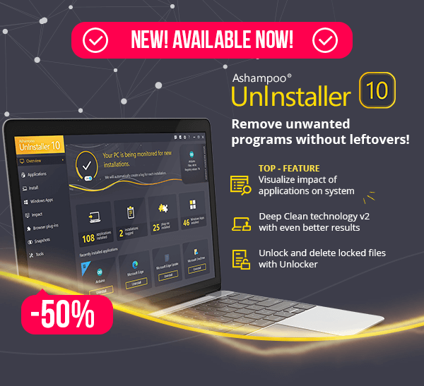 Ashampoo UnInstaller 10 - Try out new software without worries